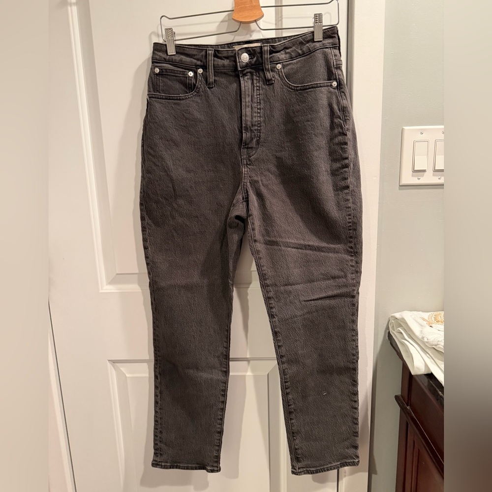 Madewell Women's Straight Leg Black Jeans Size 28